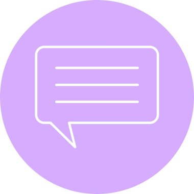 Sohbet Satırı Çemberi Simgesi