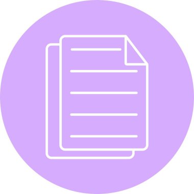 Dosya Satırı Çemberi Simgesi