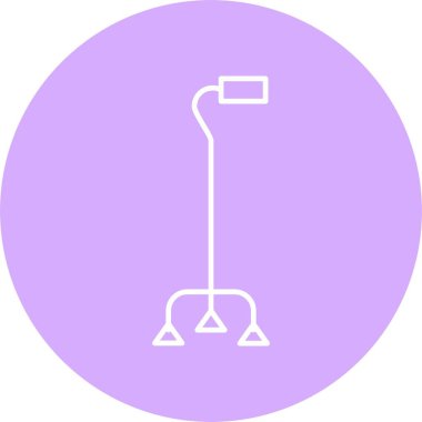 Yürüyen Çubuk Çizgisi Çemberi Simgesi