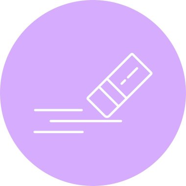 Silgi Satırı Çemberi Simgesi