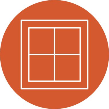 Pencere Satırı Çemberi Simgesi