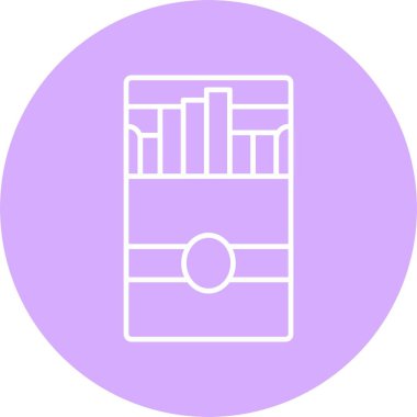 Sigara Paketi Satırı Çemberi Simgesi