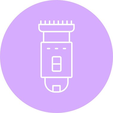 Tıraş Makinesi Satırı Çemberi Simgesi