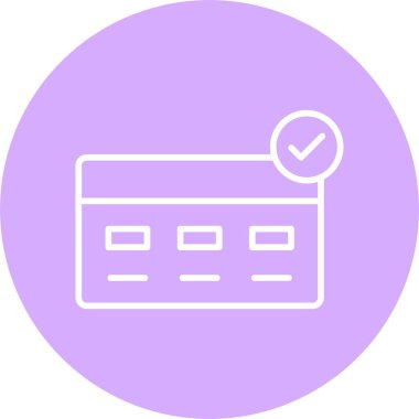 Ödeme Satırı Çemberi Simgesi