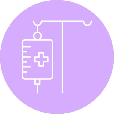 Tıbbi Kaydırma Çizgisi Çemberi Simgesi