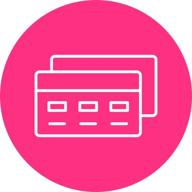 Ödeme Yöntemi Satır Çemberi Simgesi