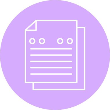 Not Satırı Çemberi Simgesi