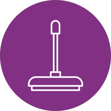 Yer Temizleme Çizgisi Çemberi Simgesi