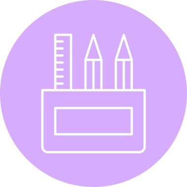 Kalem Durum Satırı Çemberi Simgesi