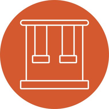 Trapez Çizgisi Çemberi Simgesi