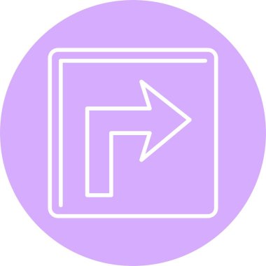 Sağ Satır Çemberi Simgesini Döndür