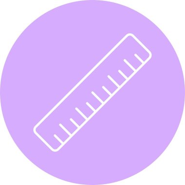 Cetvel Satırı Çemberi Simgesi