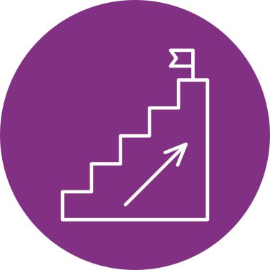 Adımlar Satır Çemberi Simgesi