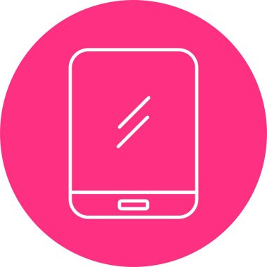 Tablet Satırı Çemberi Simgesi