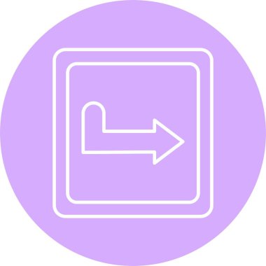 Sağ Satır Çemberi Simgesini Döndür