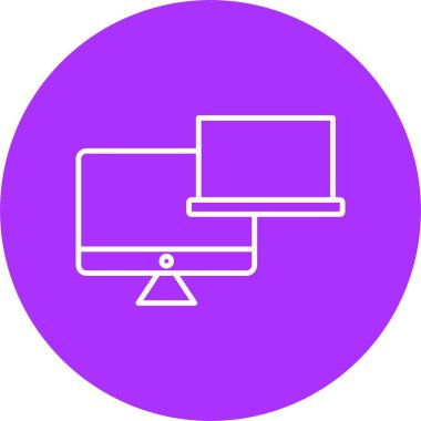 Bilgisayar Satırı Çemberi Simgesi