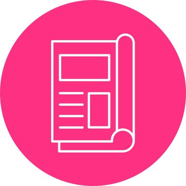 Dergi Satırı Çemberi Simgesi