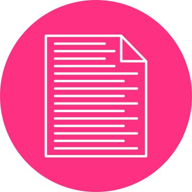 Dosya Satırı Çemberi Simgesi