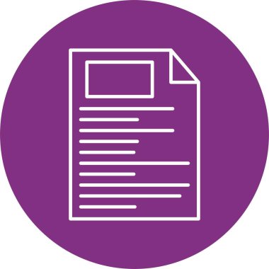 Dosya Satırı Çemberi Simgesi