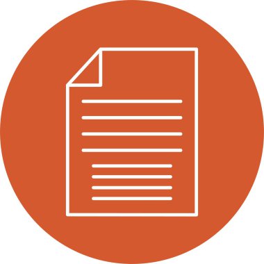 Dosya Satırı Çemberi Simgesi