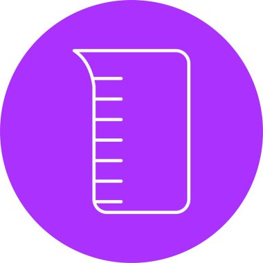 Utensils Satır Çemberi Simgesi Ölçülüyor