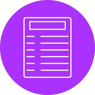 Parşömen Satırı Çemberi Simgesi