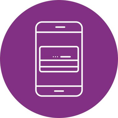 Mobil Bankacılık Hattı Çemberi Simgesi