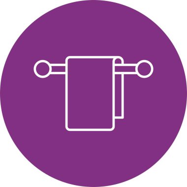 Havlu Askısı Satırı Çemberi Simgesi