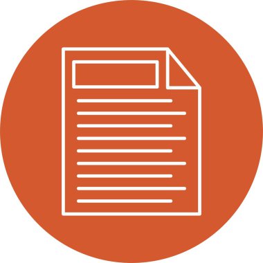 Notlar Satır Çemberi Simgesi