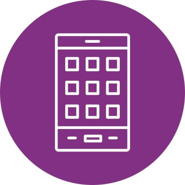 Cep Telefonu Hattı Çemberi Simgesi