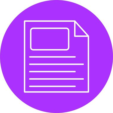 Dosya Satırı Çemberi Simgesi