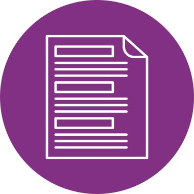 Rapor Satırı Çemberi Simgesi