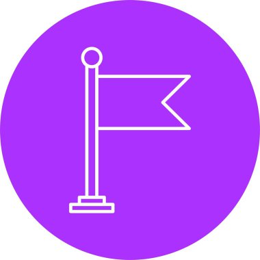 Bayrak Çizgisi Çemberi Simgesi