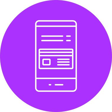 Kart Ödeme Satırı Çemberi Simgesi