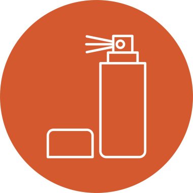 Sprey Şişe Çizgisi Çemberi Simgesi