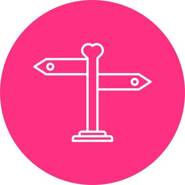 Yön Çizgisi Çemberi Simgesi