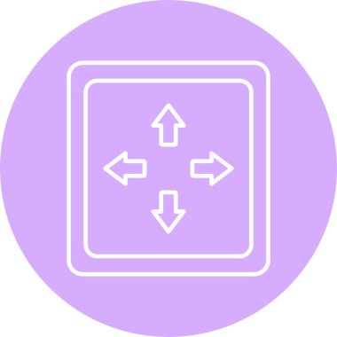 Tam Ekran Satır Çemberi Simgesi