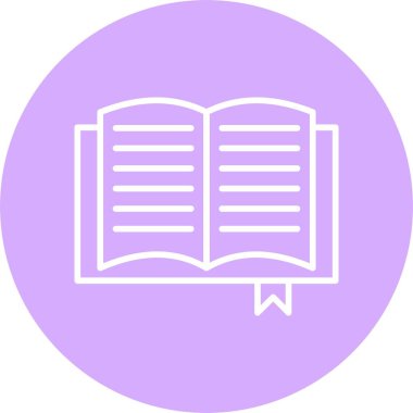 Kitap Satırı Çemberi Simgesi
