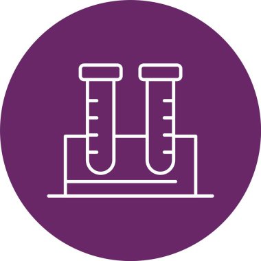 Test Tüpleri Satır Çemberi Simgesi