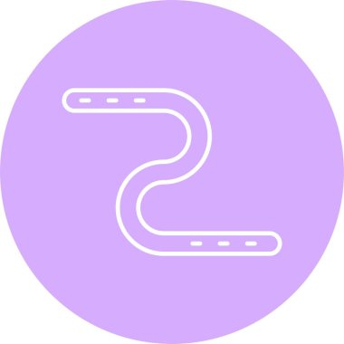 Solucan Çizgisi Çemberi Simgesi