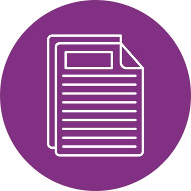 Dosya Satırı Çemberi Simgesi