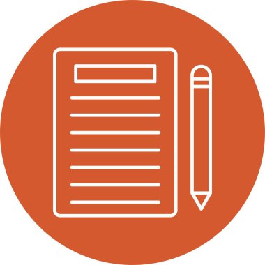 Notlar Satır Çemberi Simgesi