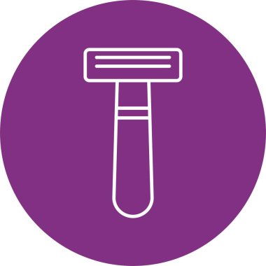 Tıraş Usturası Satırı Çemberi Simgesi