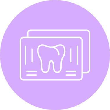 X Ray Çizgisi Çemberi Simgesi