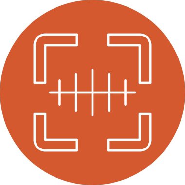 Barkod Tarayıcı Satır Çemberi Simgesi