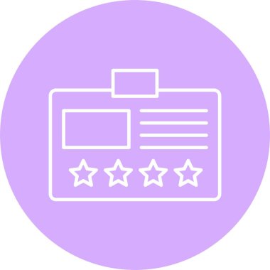 Vip Kart Satırı Çemberi Simgesi