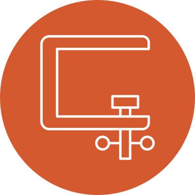 Kıskaç Çizgisi Çemberi Simgesi