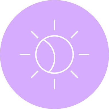 Tutulma Çizgisi Çemberi Simgesi