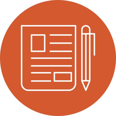 Günlük Satırı Çemberi Simgesi