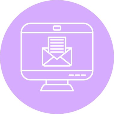 Zarf Satırı Çemberi Simgesi